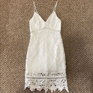 ASTR The Label White Lace Dress